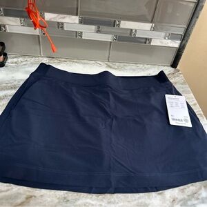 Athleta  Women's Brooklyn Skort Skirt Blue  Sz 12 New Tennis Golf Pickle Ball